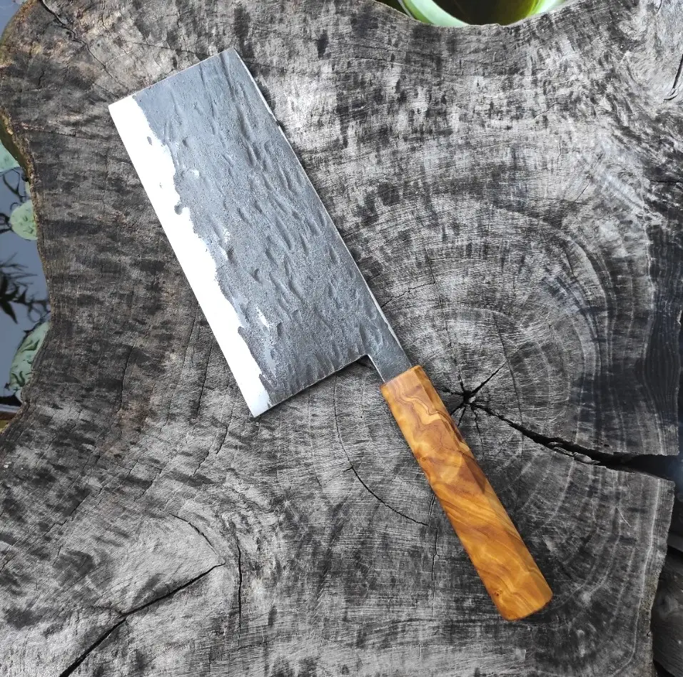 Picture of a forged cleaver knife