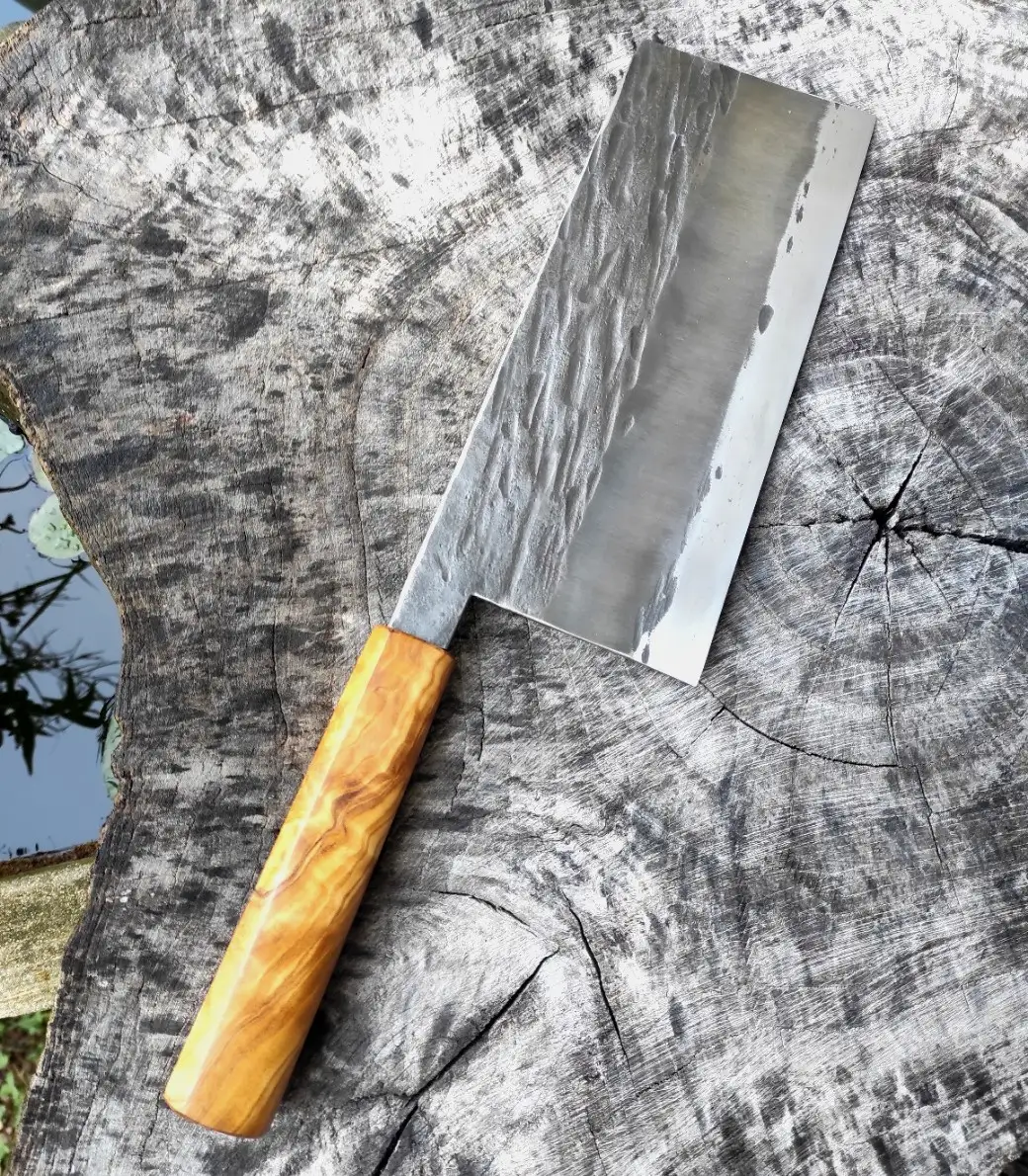 Picture of a forged cleaver knife