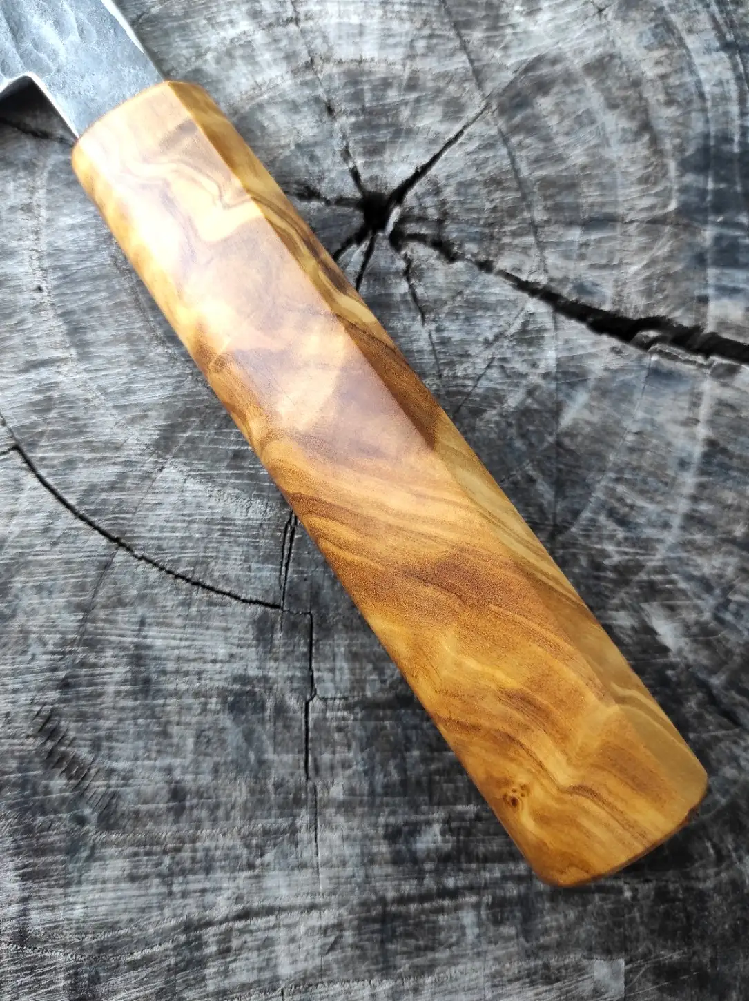 Picture of a forged cleaver knife